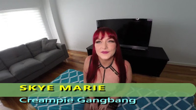 AussieFellatioQueens Skye Marie Creampie Gangbang