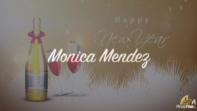 PinupFiles Monica Mendez Happy New Year