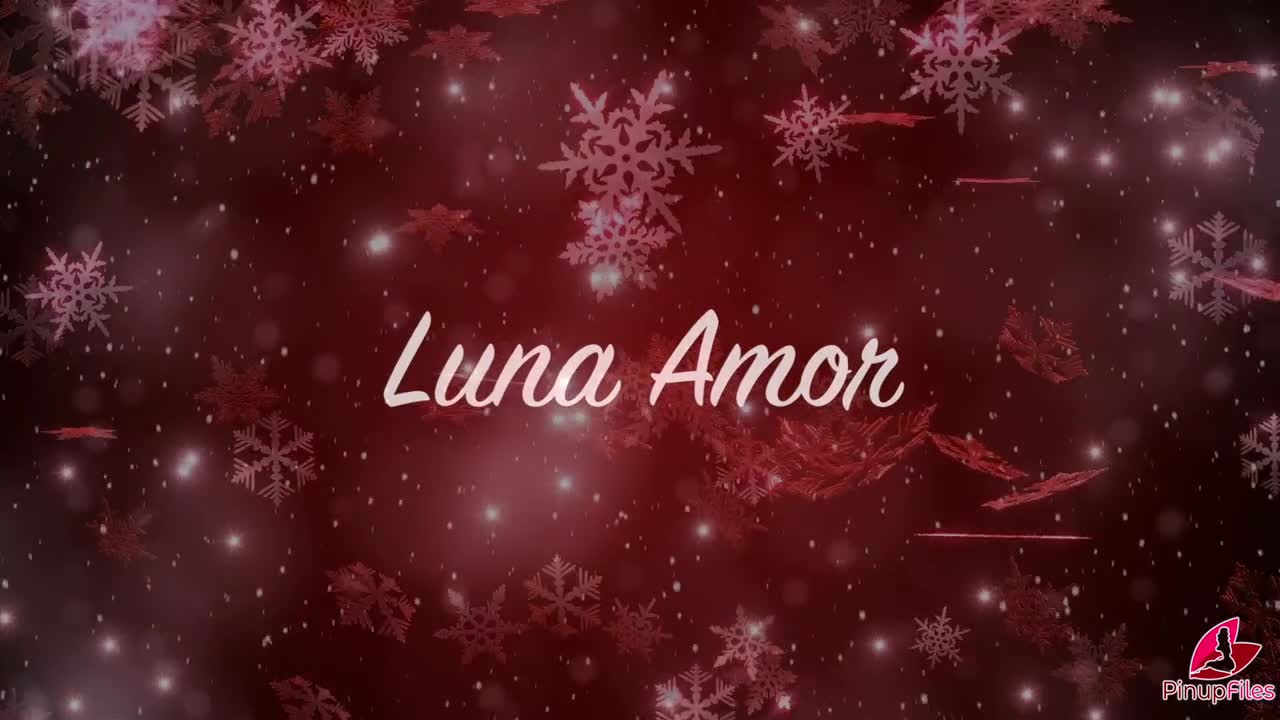 PinupFiles Luna Amor Red Christmas Lingerie - Porn video | ePornXXX