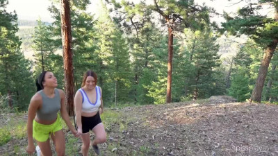 PissPlay Rachel Rivers And Mia Mars Golden Hike