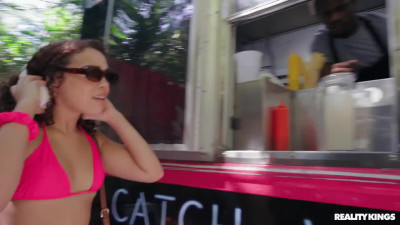 SneakySex Willow Ryder And Violet Gems Food Truck Fuck