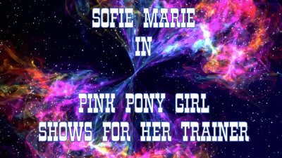 SofieMarie Pink Pony Girl And Her Trainer