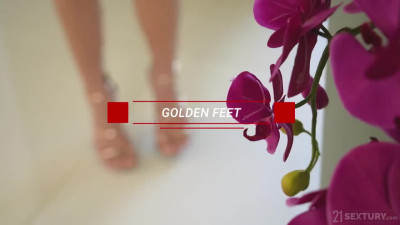 FootsieBabes Shalina Devine Golden Feet