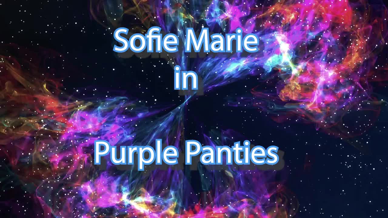 SofieMarie Purple Panty Play - Porn video | ePornXXX