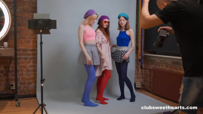 ClubSweethearts Sasha Paige Red Madness And Milka Teens In Tights