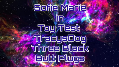 SofieMarie Three Black Butt Plugs