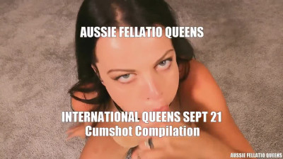 AussieFellatioQueens International Queens Cumshot Compilation