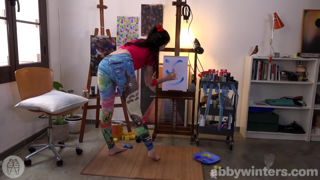 AbbyWinters Elysa In Her Painting Studio - Porn video | ePornXXX