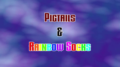 SinnSage Sinn Sage Pigtails And Rainbow Socks