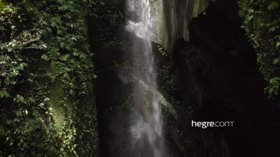 Hegre Clover And Putri Naked In Bali Waterfall