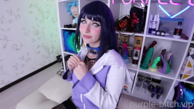 Purple Bitch Hinata Wants Destroy Holes