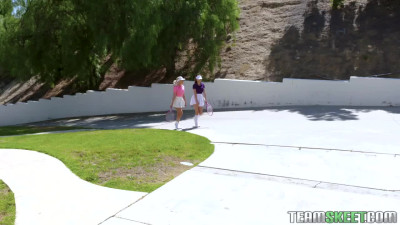 StepSiblings Athena Faris And Allie Nicole Stepsister Tennis Sex