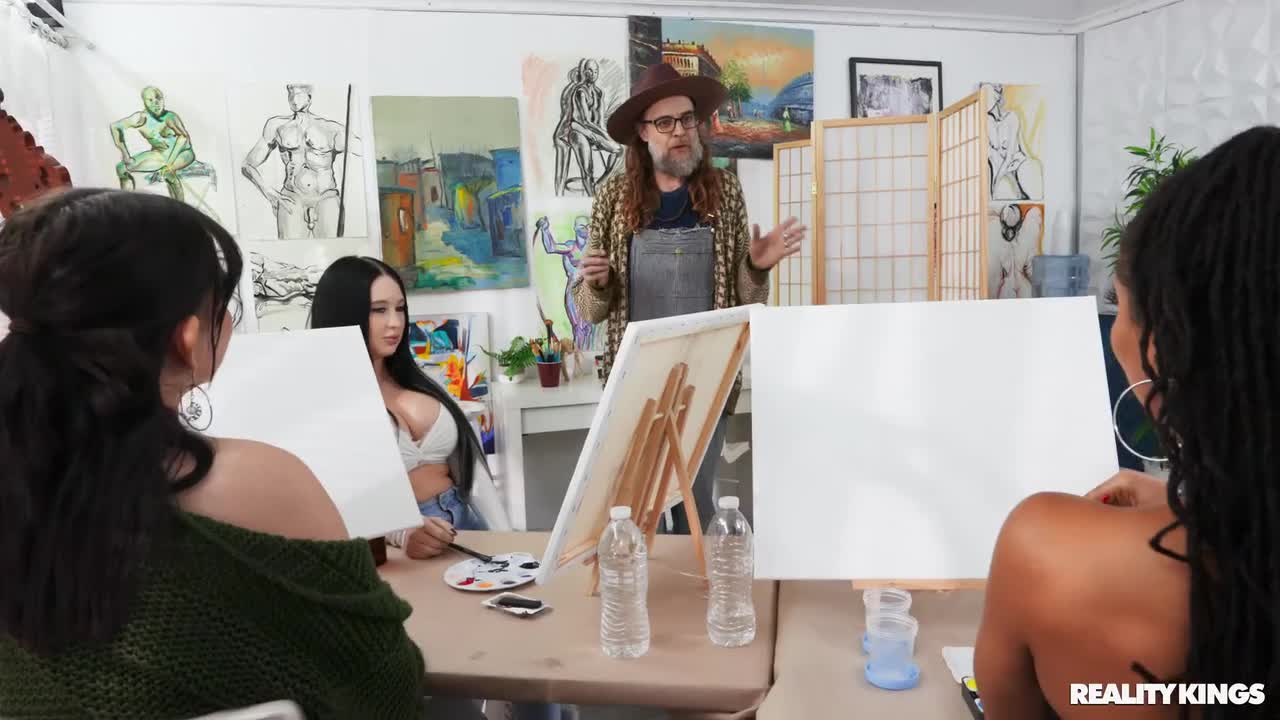 CrazyCollegeGFs Kira Noir Art Class Pussy - Porn video | ePornXXX